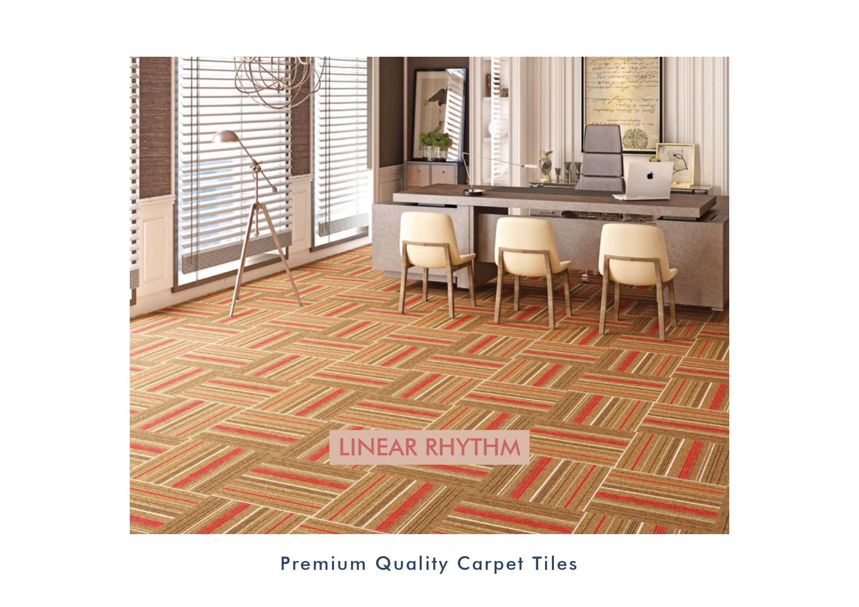 Linear Rhythm Excel Prime Carpet Tile – Durable & Stylish