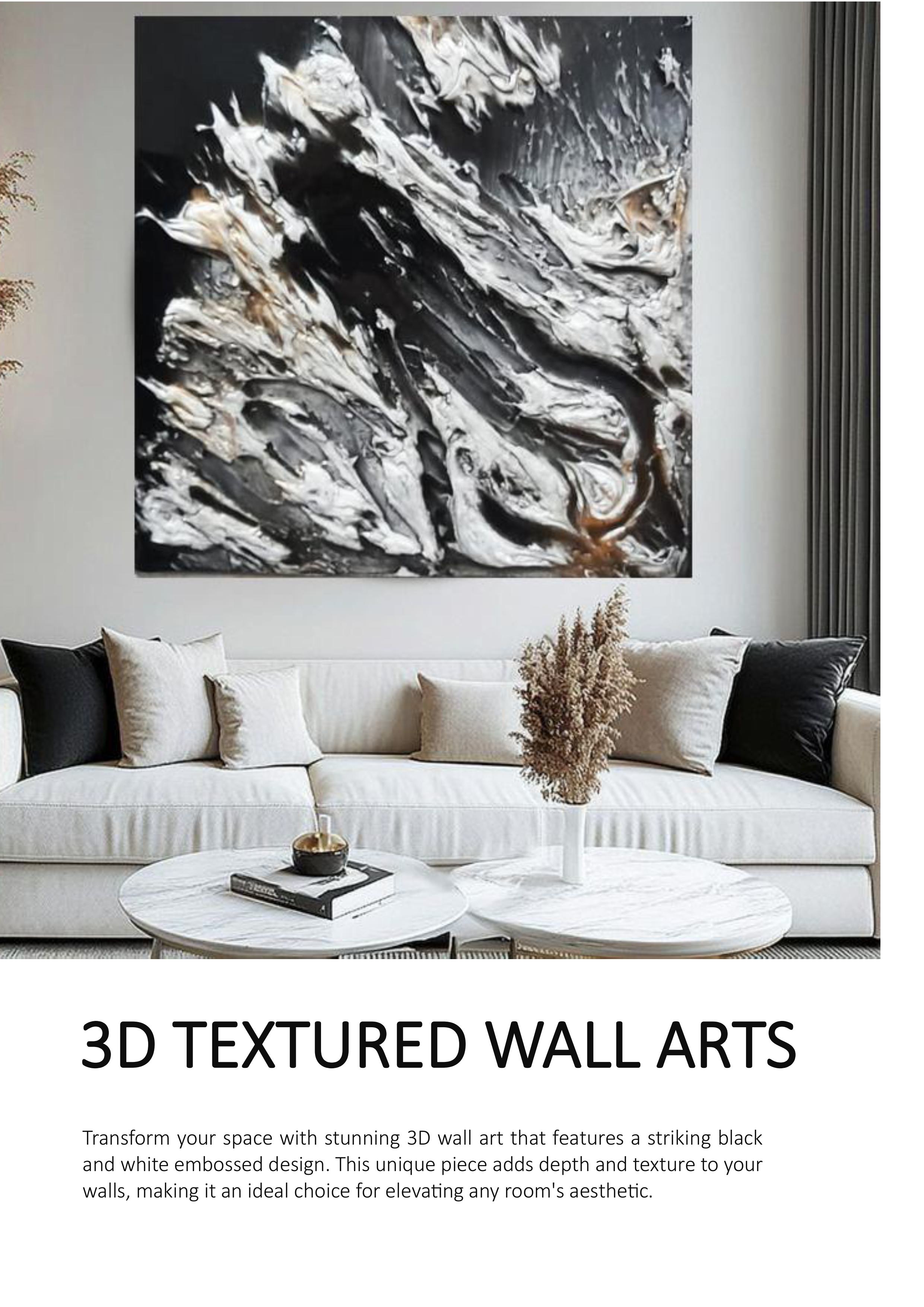 3D Textured Wall Art – Series 001 Décor Piece