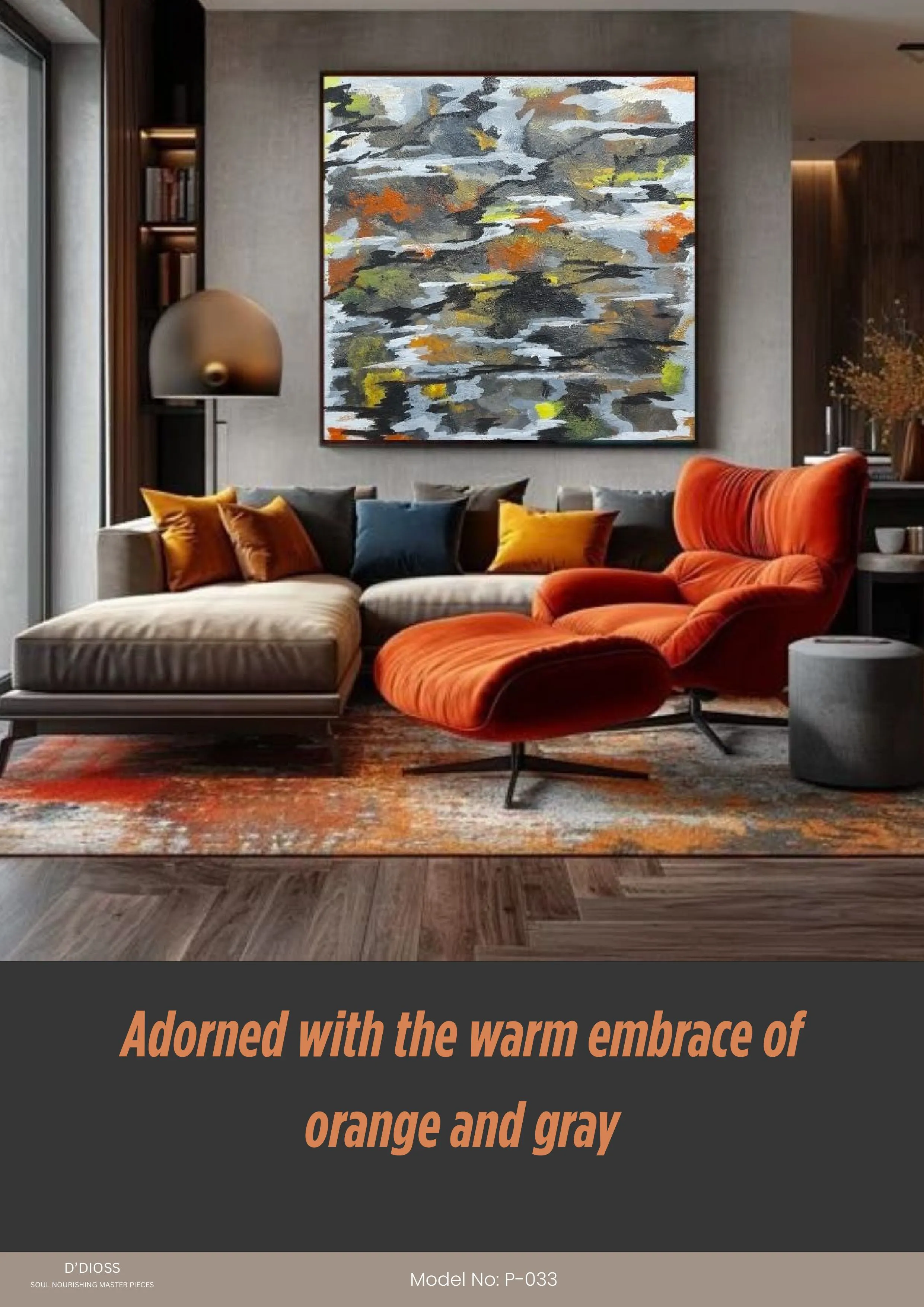 D’DIOSS P-033 Elegant Wall Painting for Home Decor