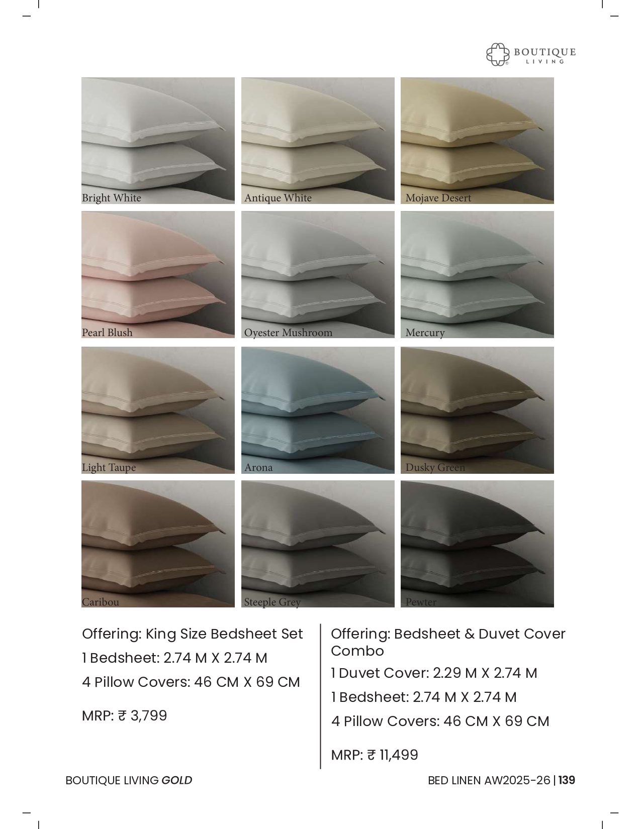 Emblem Dyed Bedsheet & Duvet Cover Combo