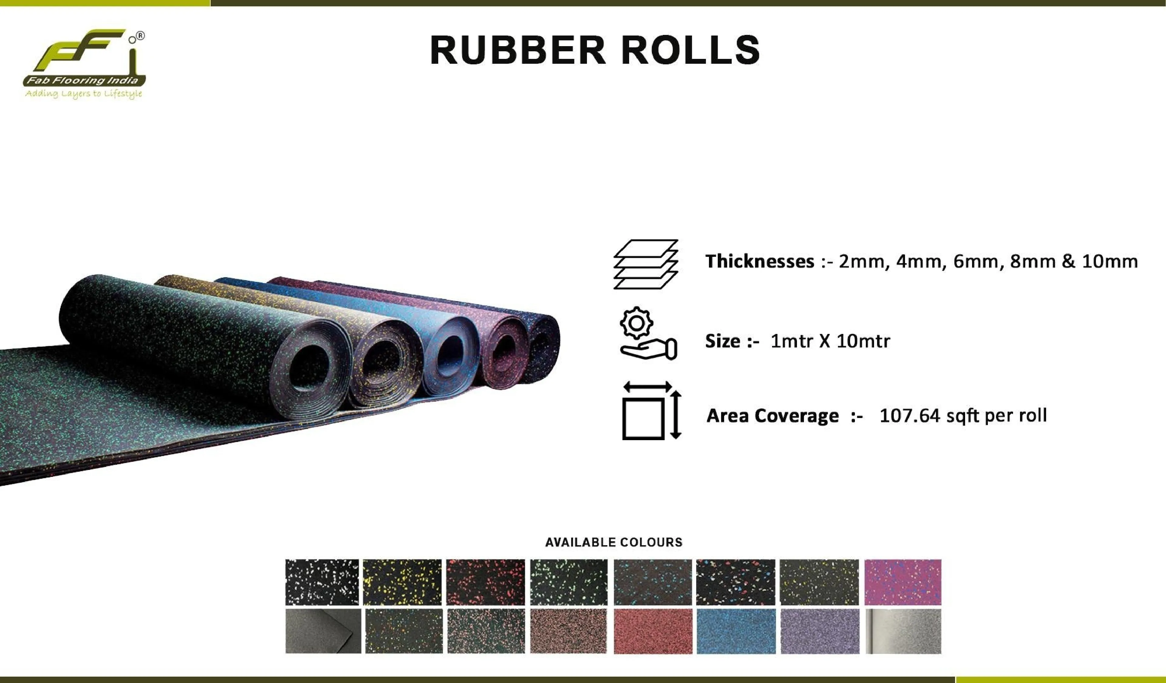Durable Rubber Rolls for Gym Flooring – High-Quality