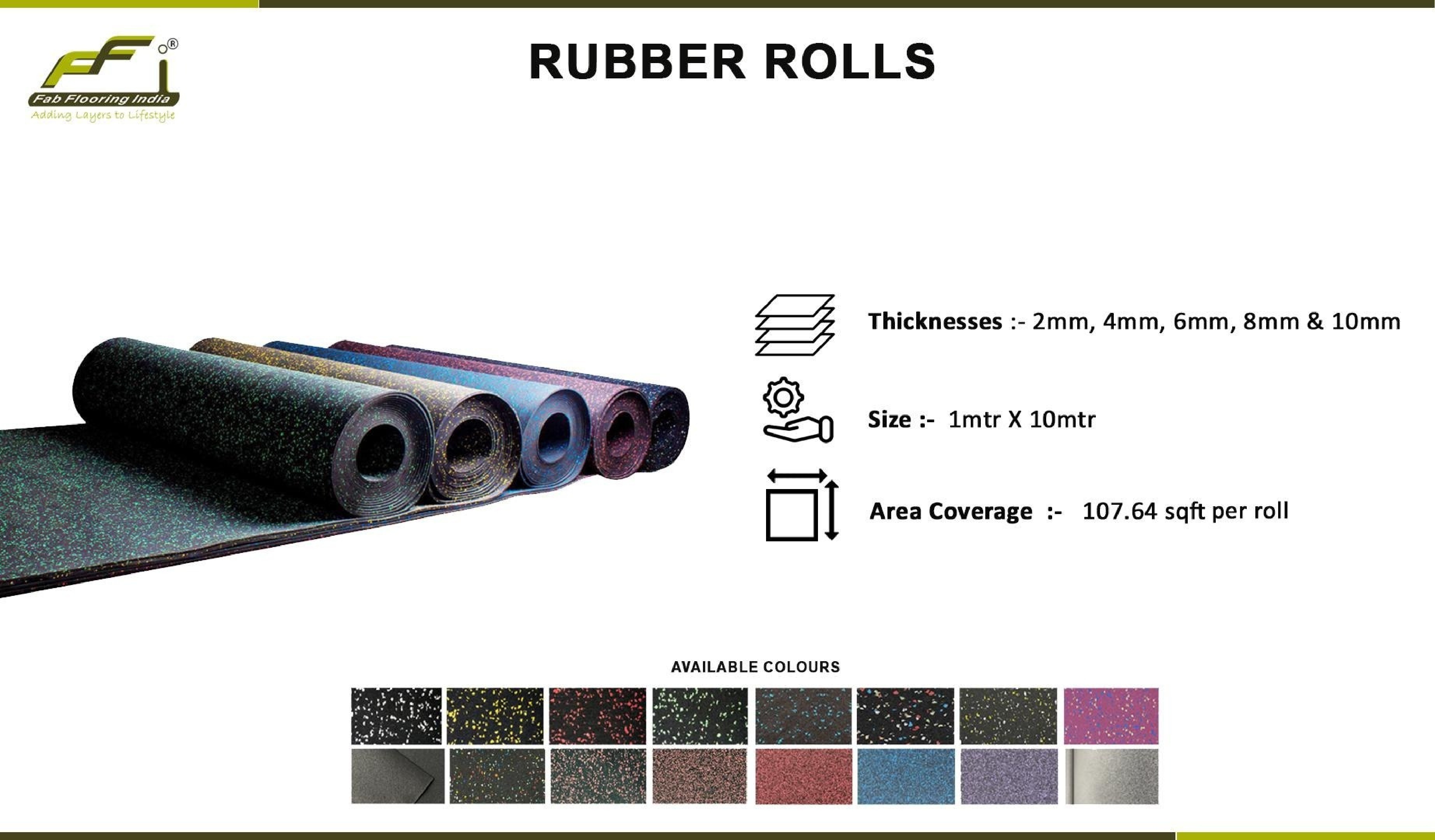 Durable Rubber Rolls for Gym Flooring – High-Quality