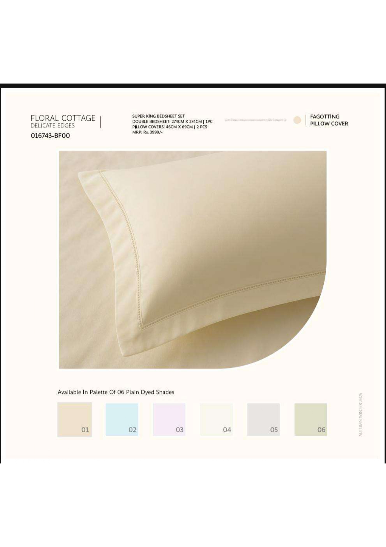 FLORAL COTTAGE DELICATE EDGES 016743-BF00