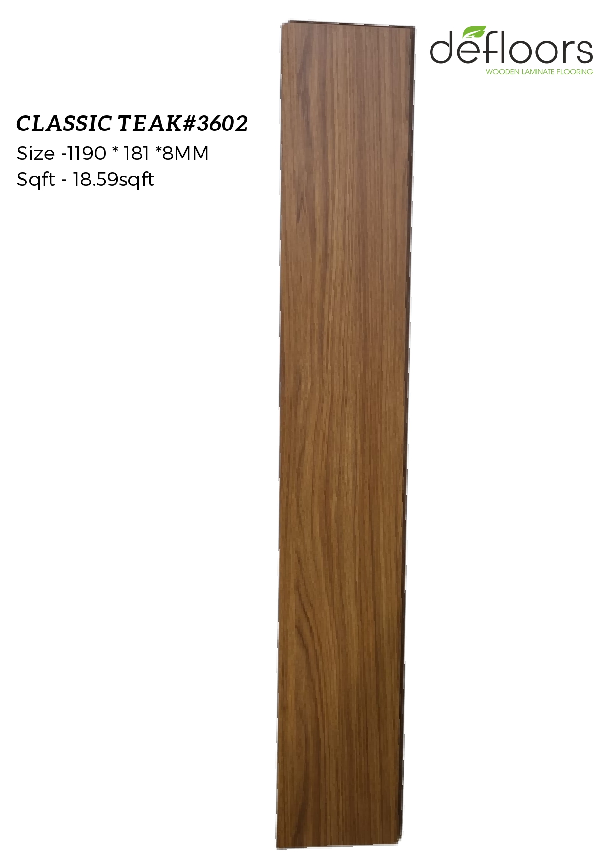 CLASSIC TEAK#3602 Laminate Wooden Flooring – 8MM