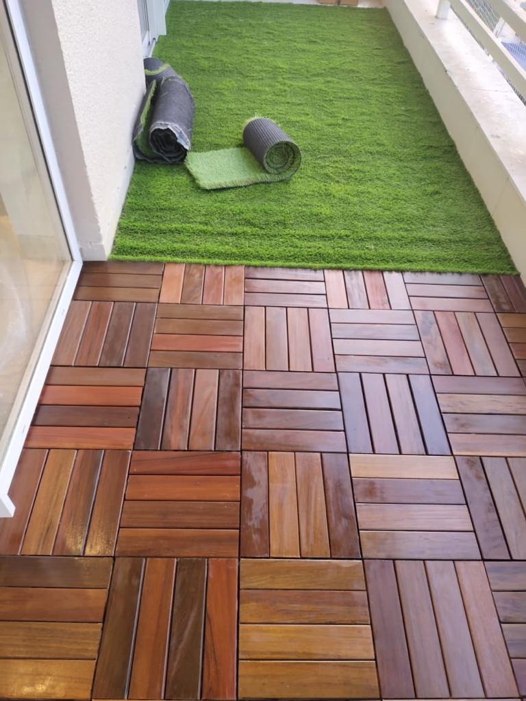 IPE Wood Deck Tiles  Outdoor Flooring