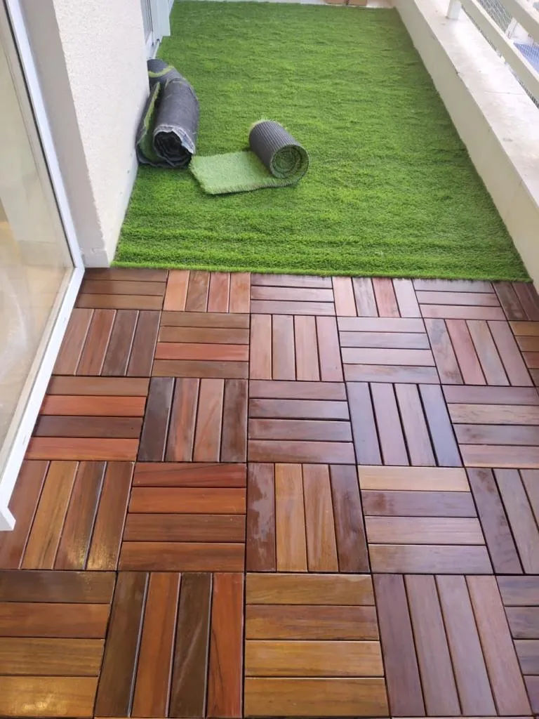 IPE Wood Deck Tiles  Outdoor Flooring
