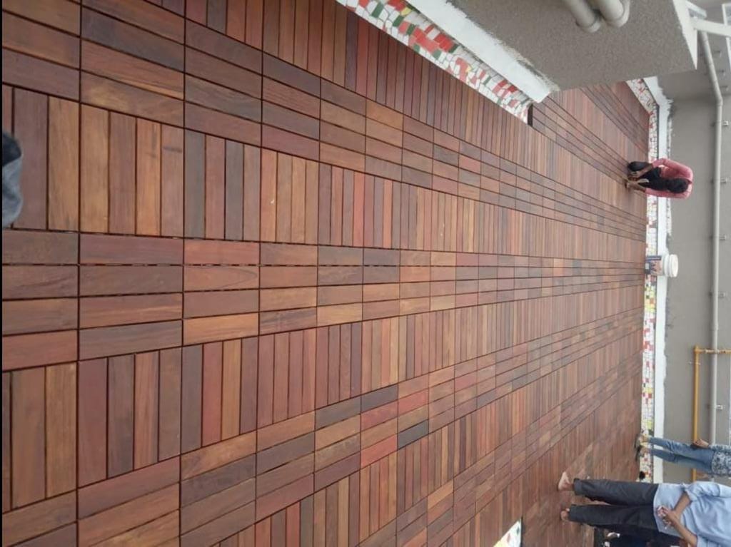 Interlocking IPE Deck Tiles  12x12 Inch