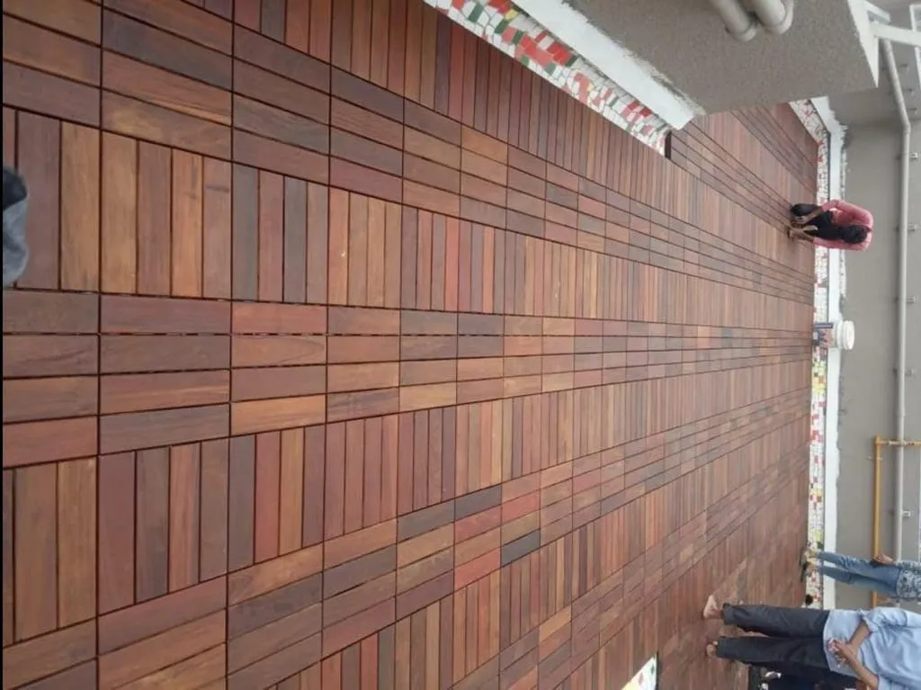 Interlocking IPE Deck Tiles  12x12 Inch