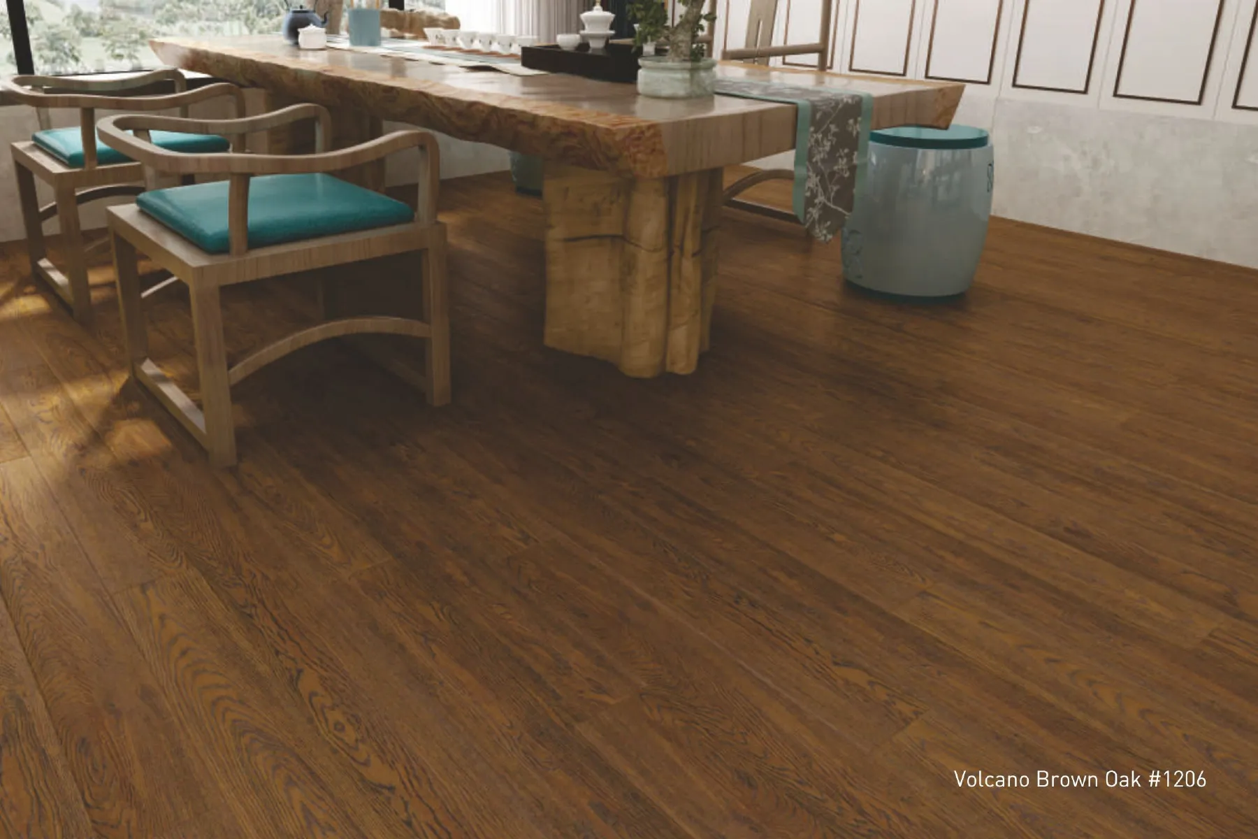 FARSH Volcano Brown Oak 1206 Flooring - Stylish & Durable
