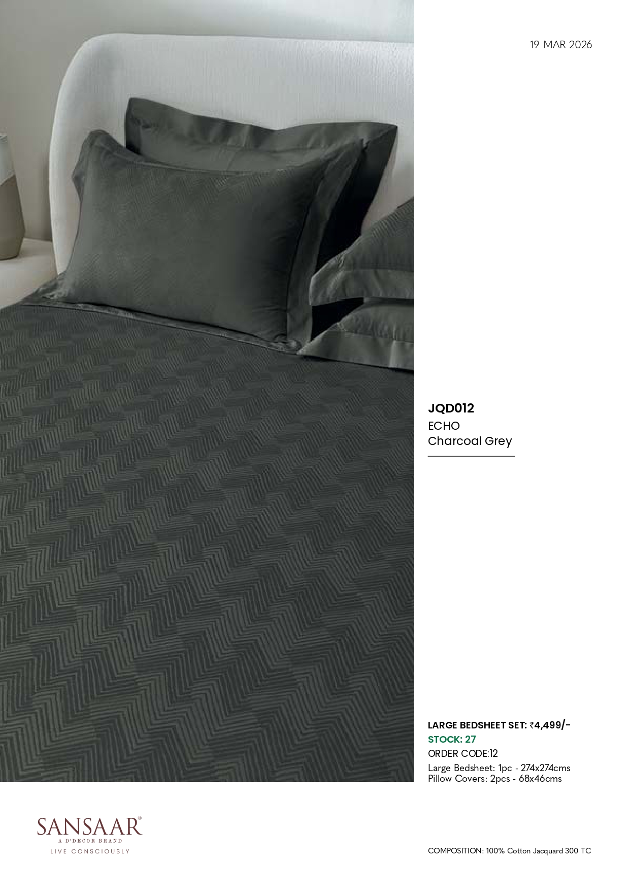 JQD012 ECHO Charcoal Grey