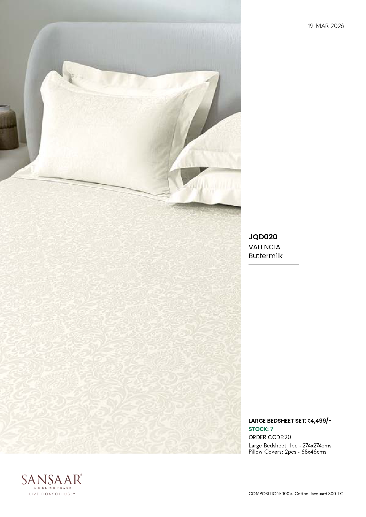 JQD020 VALENCIA Buttermilk LARGE