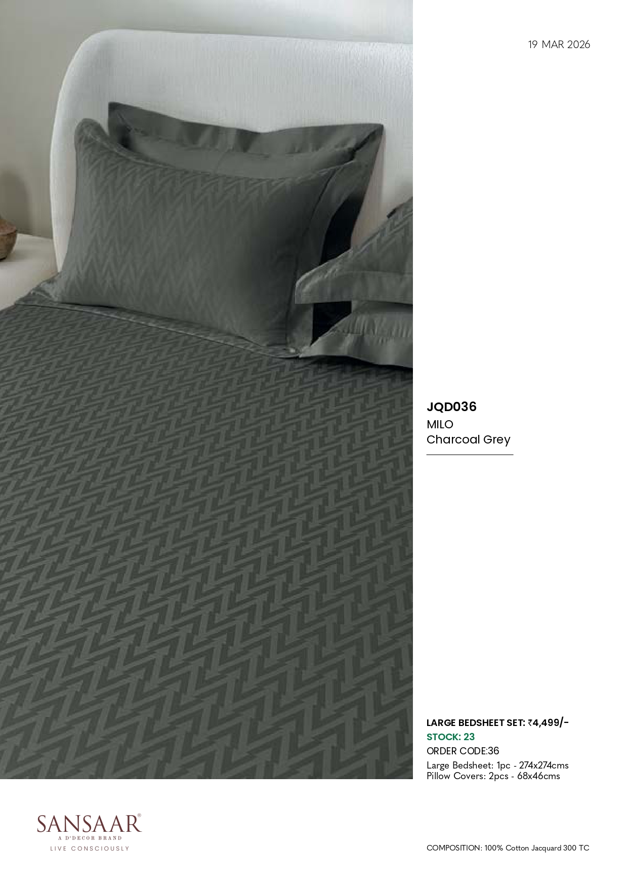 JQD036 MILO Charcoal Grey