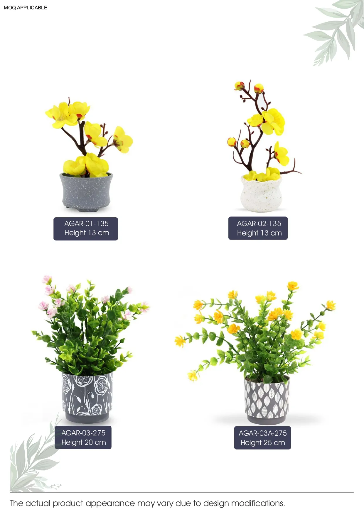 AGAR-01-135 Artificial Bonsai Plant – Elegant Decor