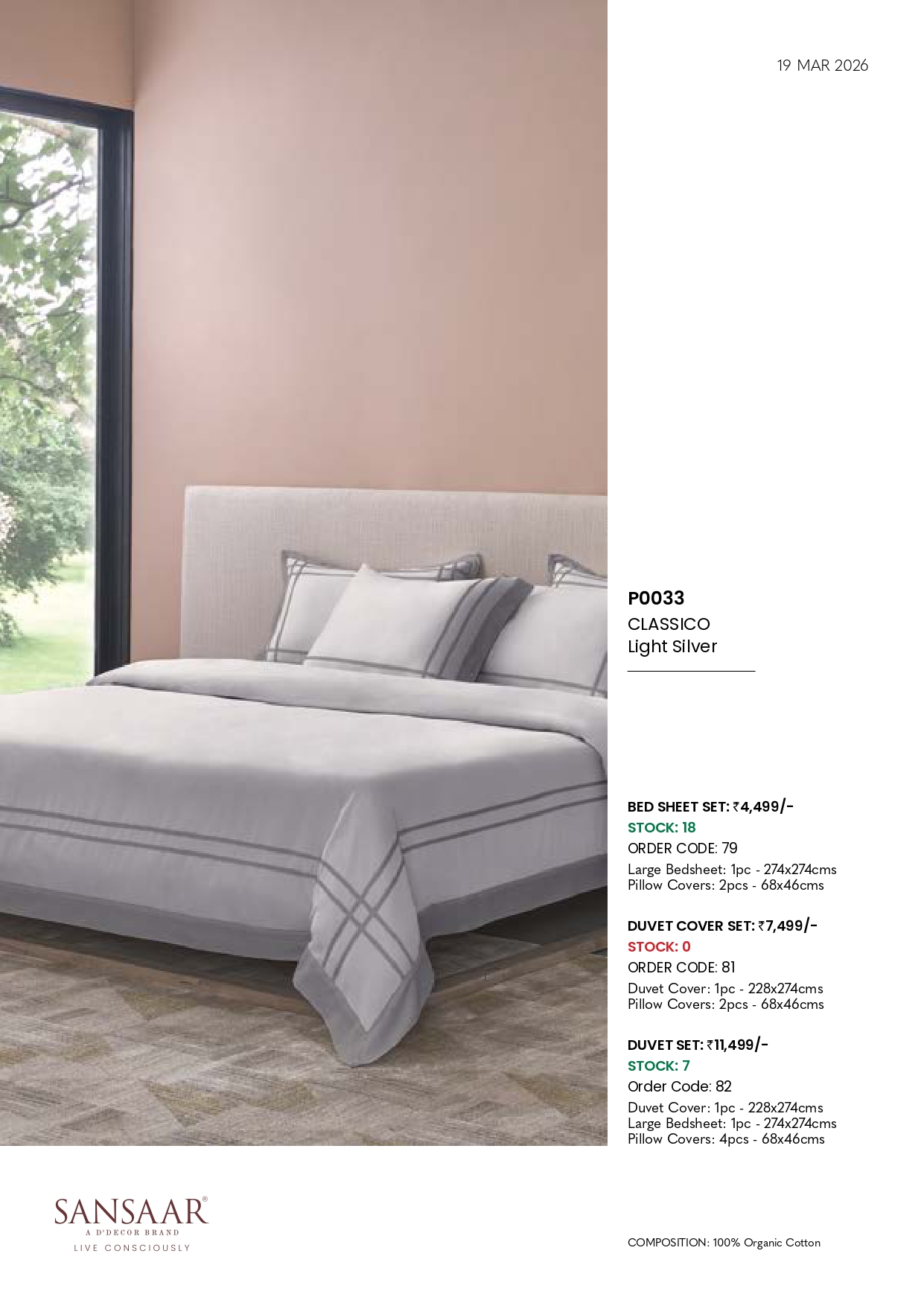 P0033 CLASSICO Light Silver