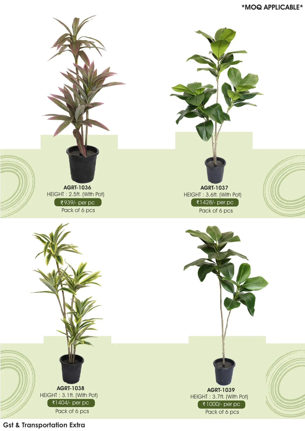 Green Revolution Artificial Plants - AGRT-1036