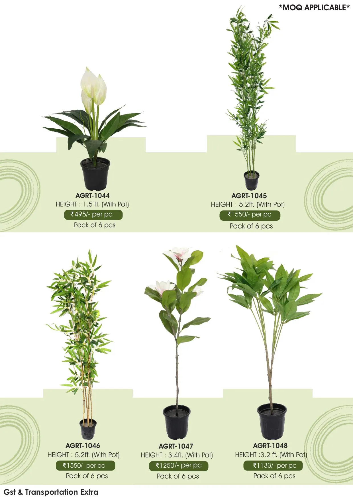Green Revolution Artificial Plants - AGRT-1044
