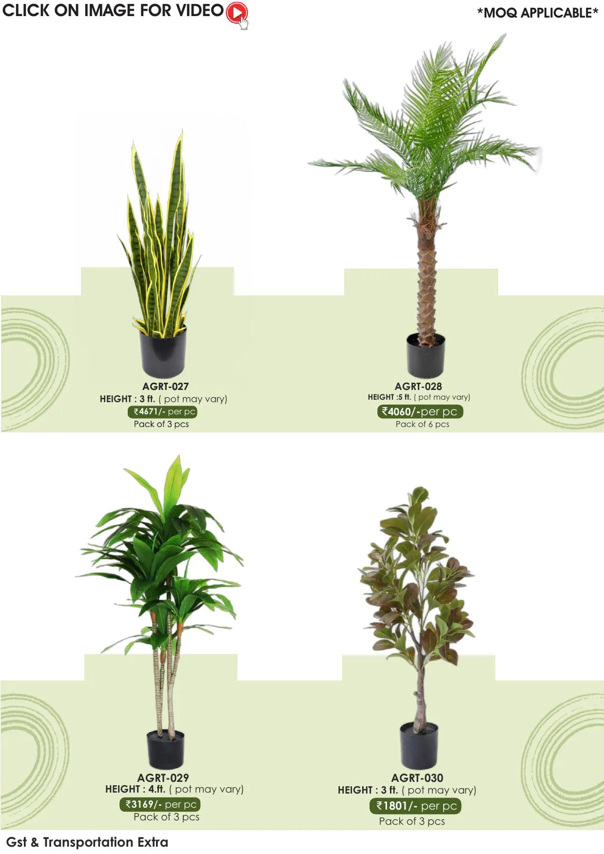 Green Revolution Artificial Plants - AGRT-027