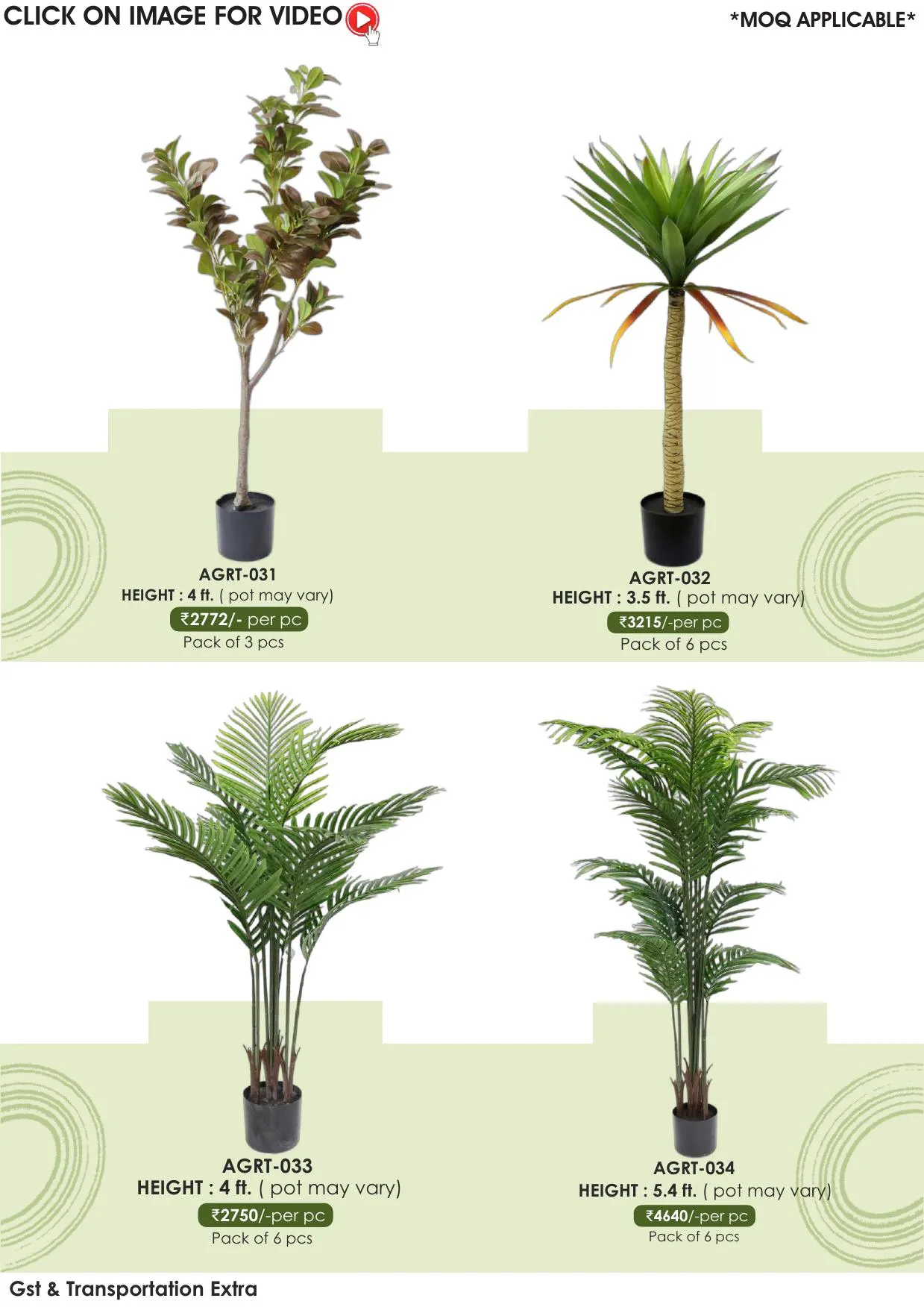 Green Revolution Artificial Plants - AGRT-031