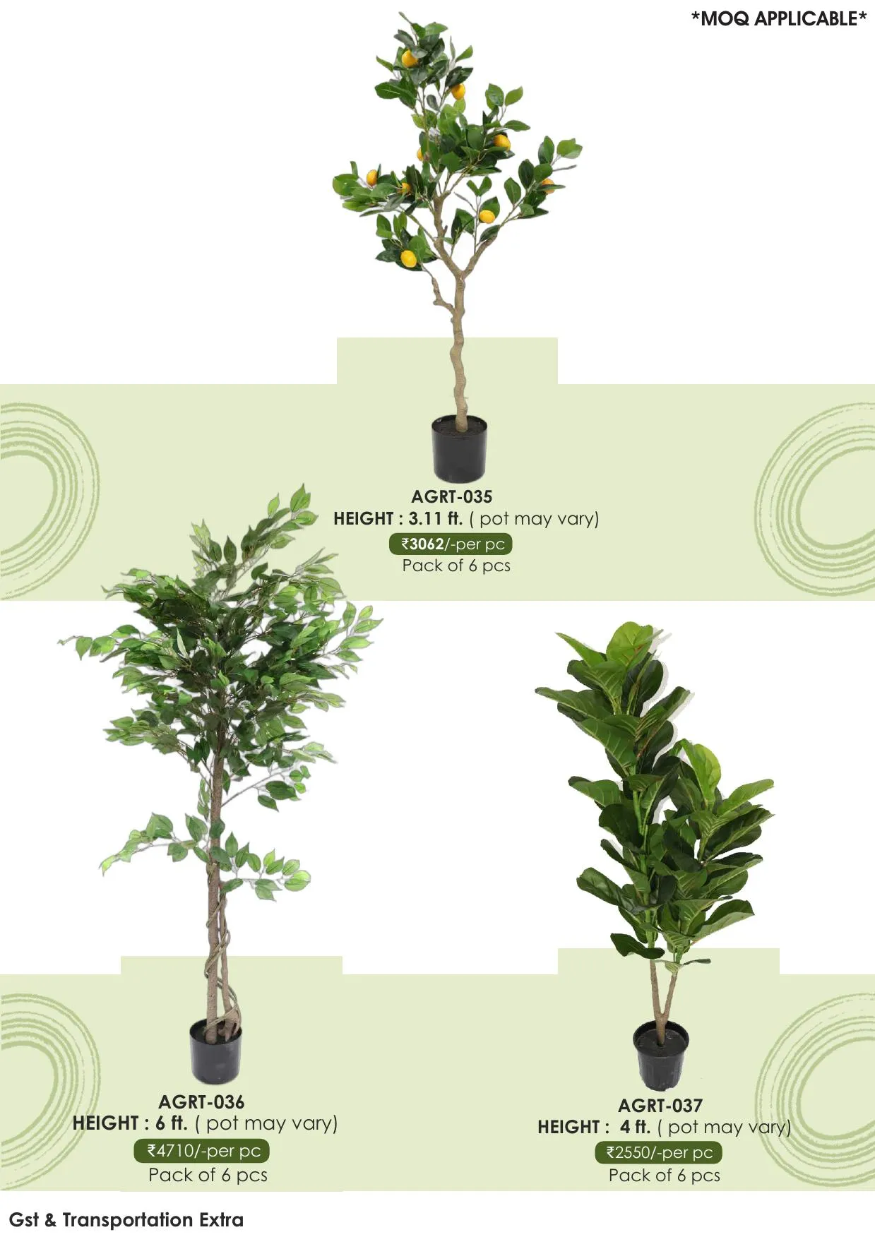 Green Revolution Artificial Plants - AGRT-035