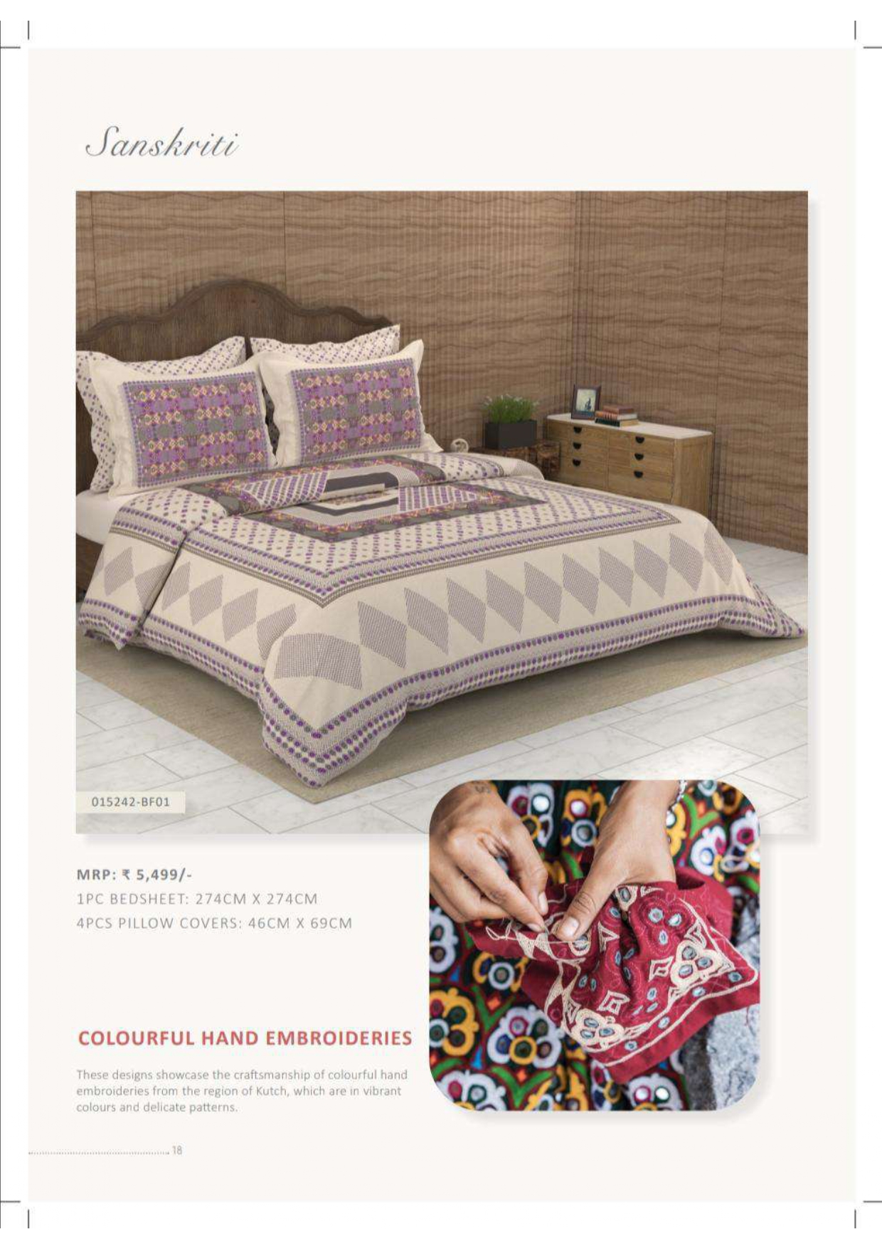 015242-BF01 Colourful Hand Embroideries