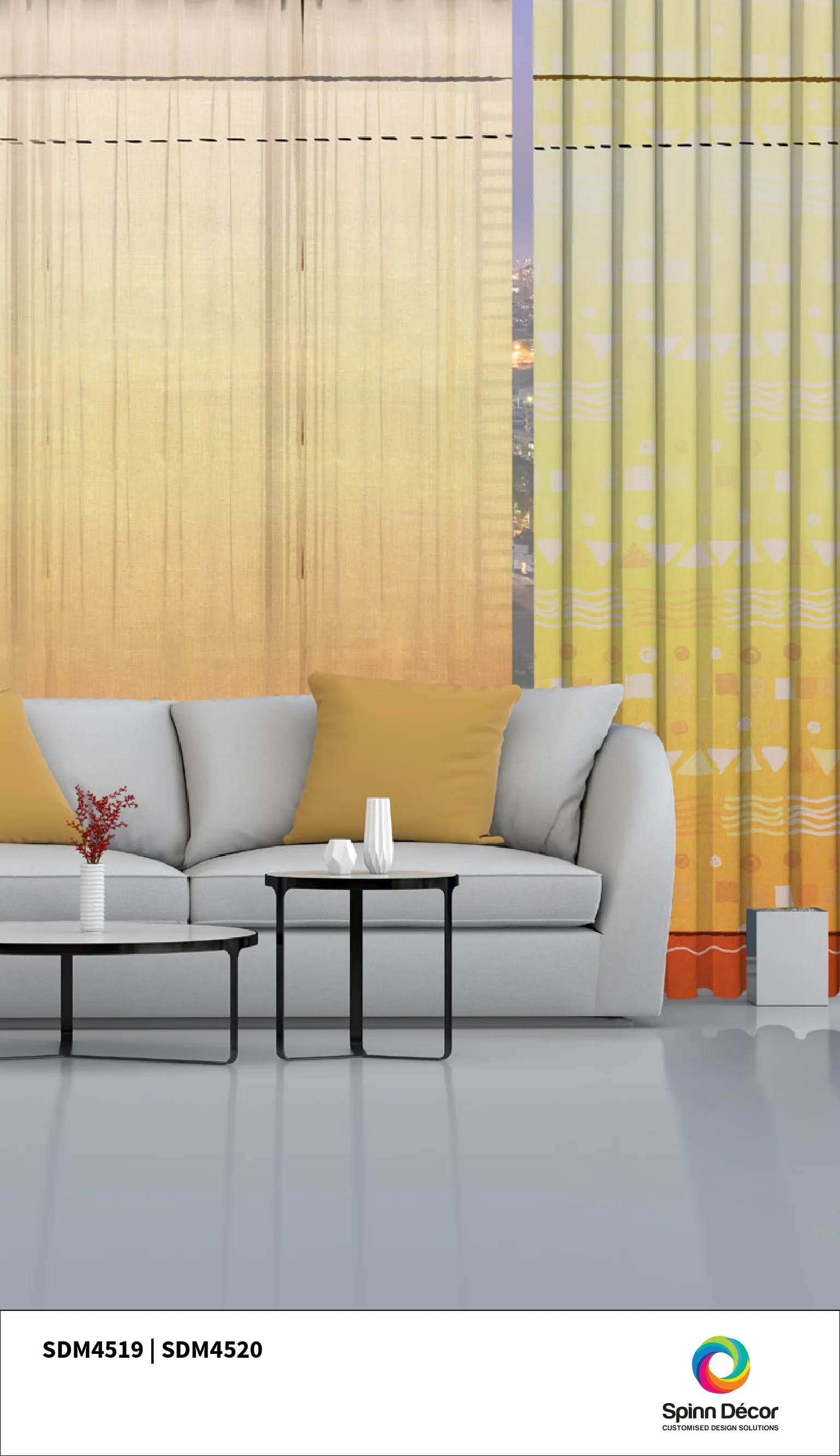 Customized Curtains - Spin Decor | 4519