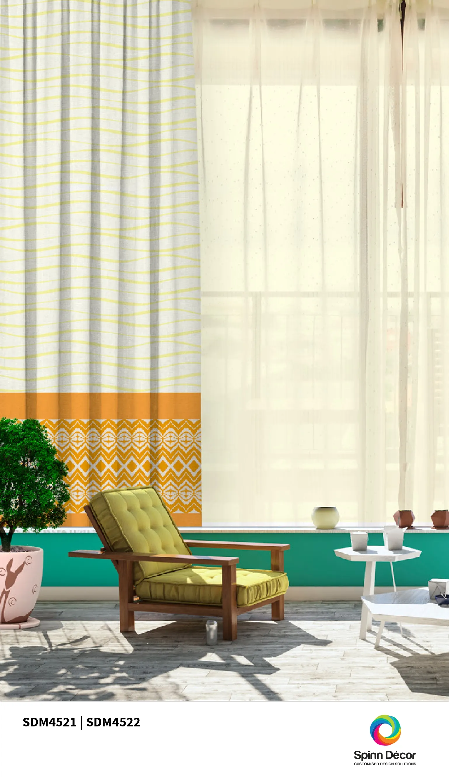 Customized Curtains - Spin Decor | 4521