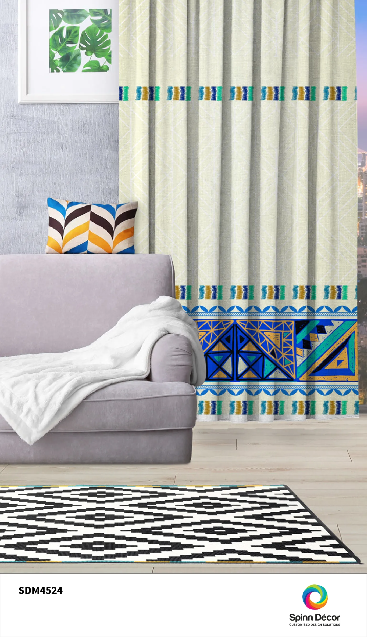 Customized Curtains - Spin Decor | 4524