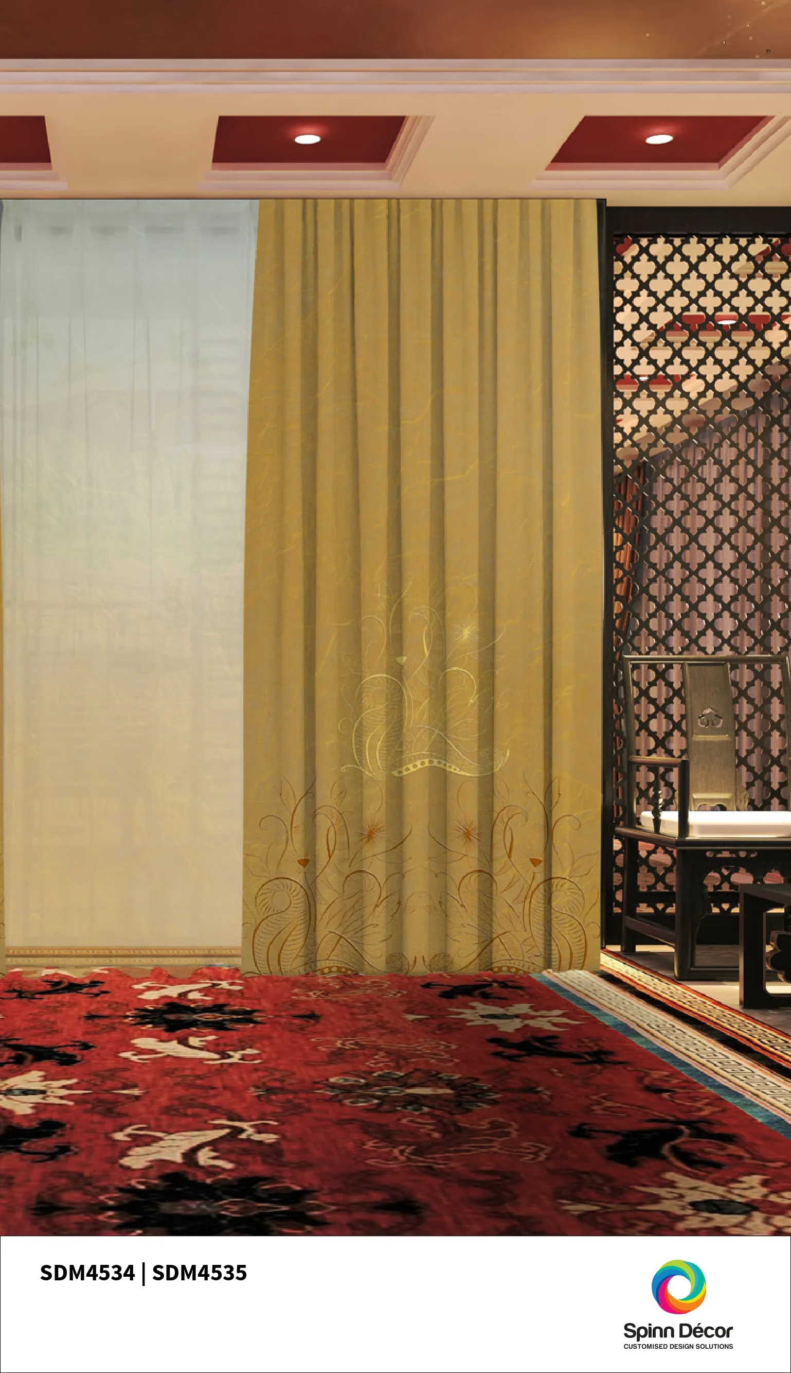 Customized Curtains - Spin Decor | 4534