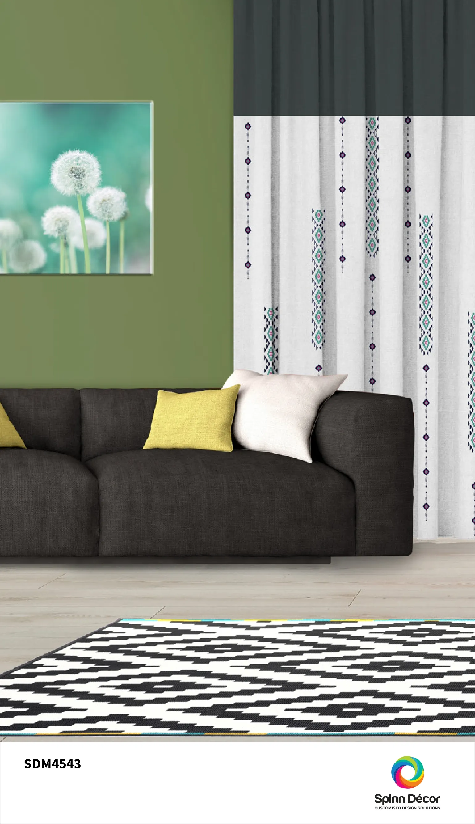 Customized Curtains - Spin Decor | SDM 4543