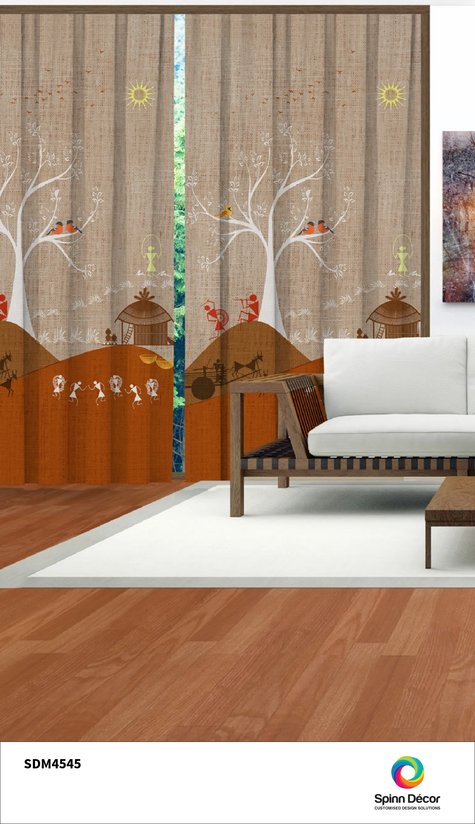 Customized Curtains - Spin Decor | SDM 4545