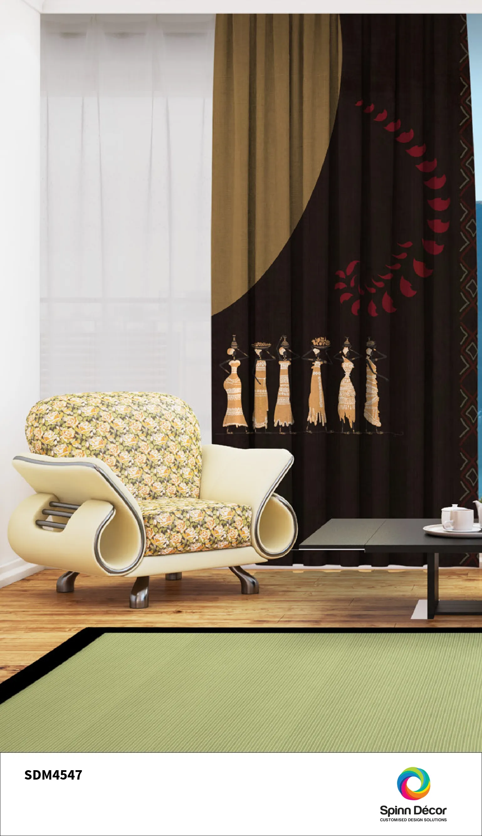 Customized Curtains - Spin Decor | SDM 4547