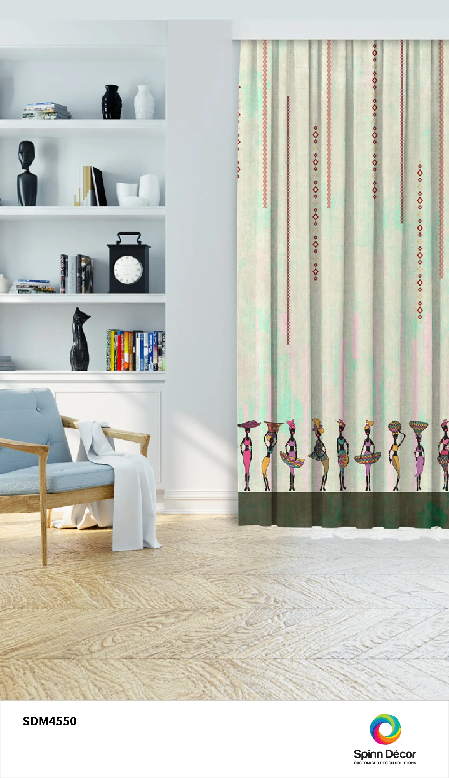 Customized Curtains - Spin Decor | SDM 4550
