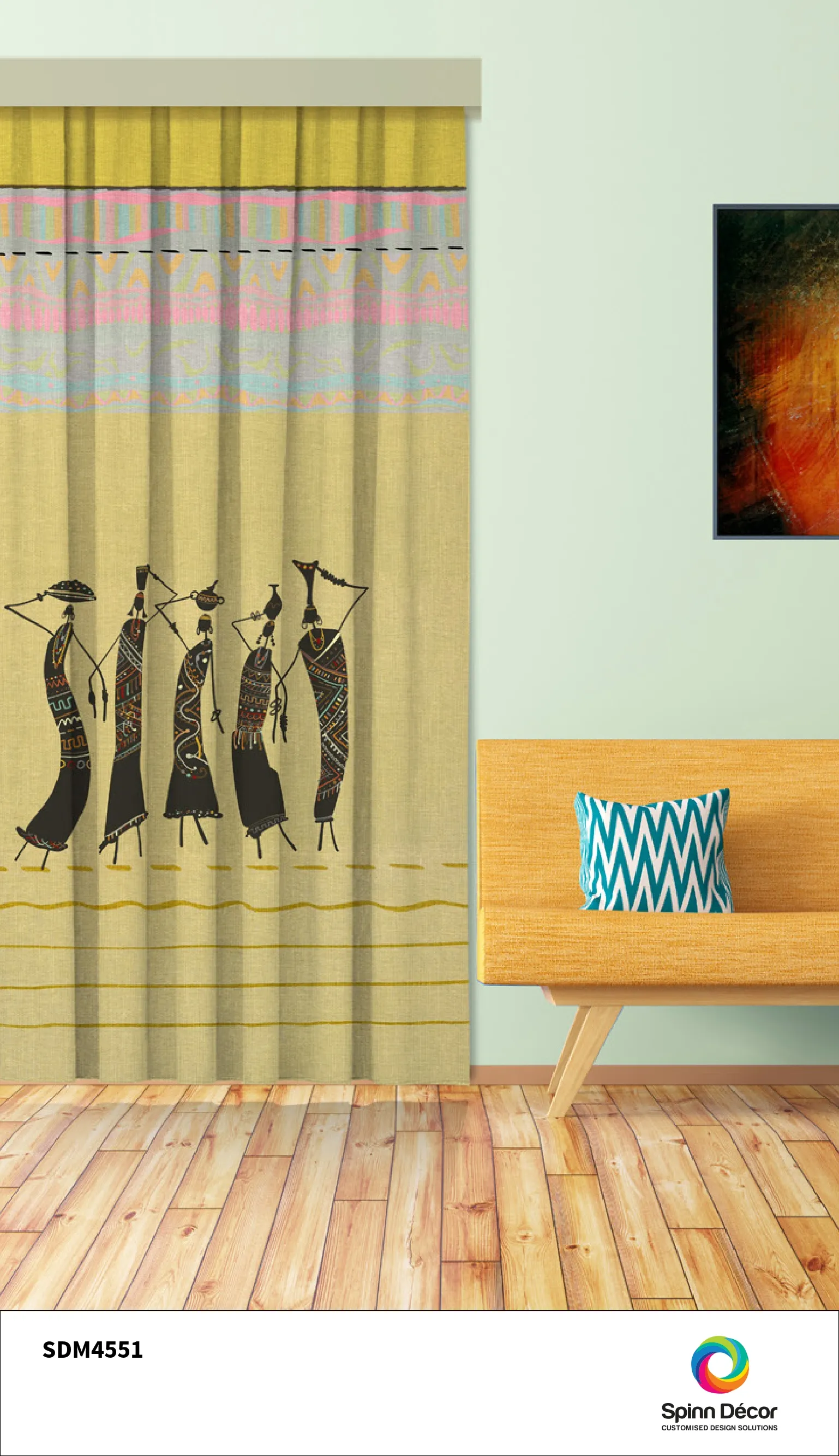 Customized Curtains - Spin Decor | SDM 4551