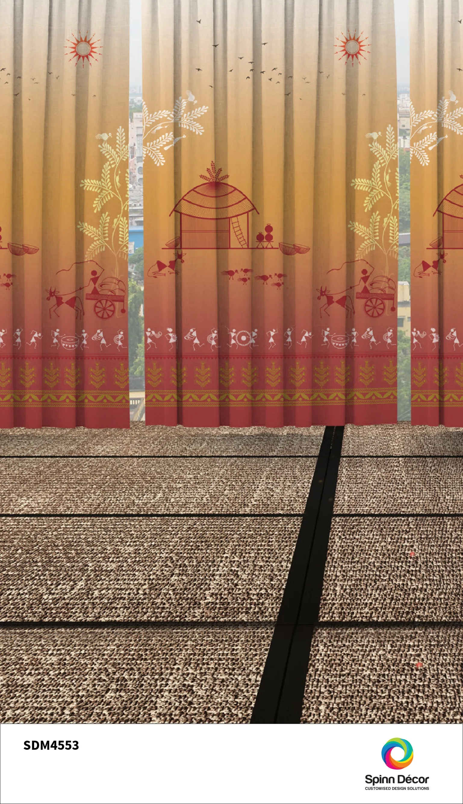 Customized Curtains - Spin Decor | SDM 4553