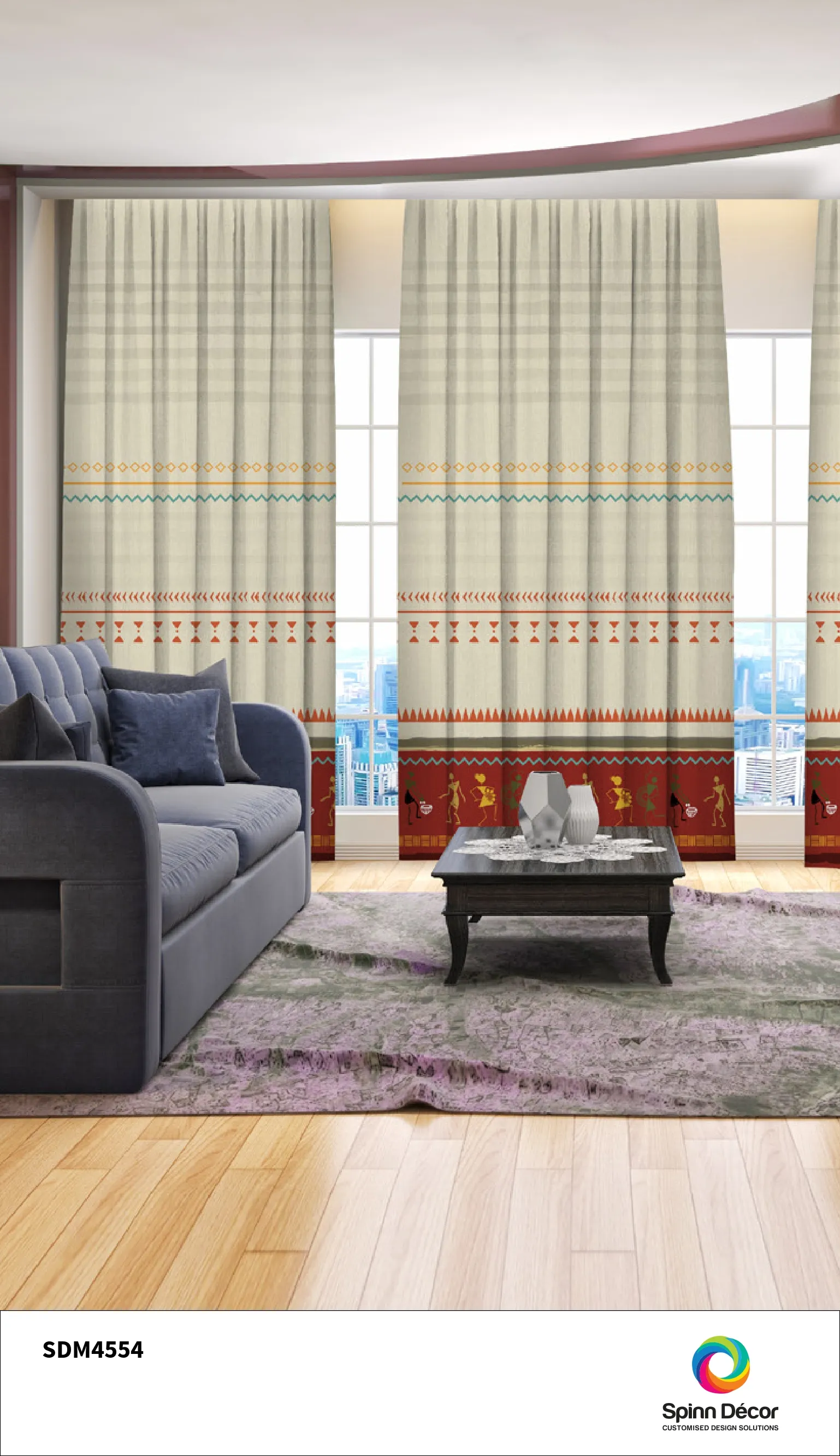 Customized Curtains - Spin Decor | SDM 4554