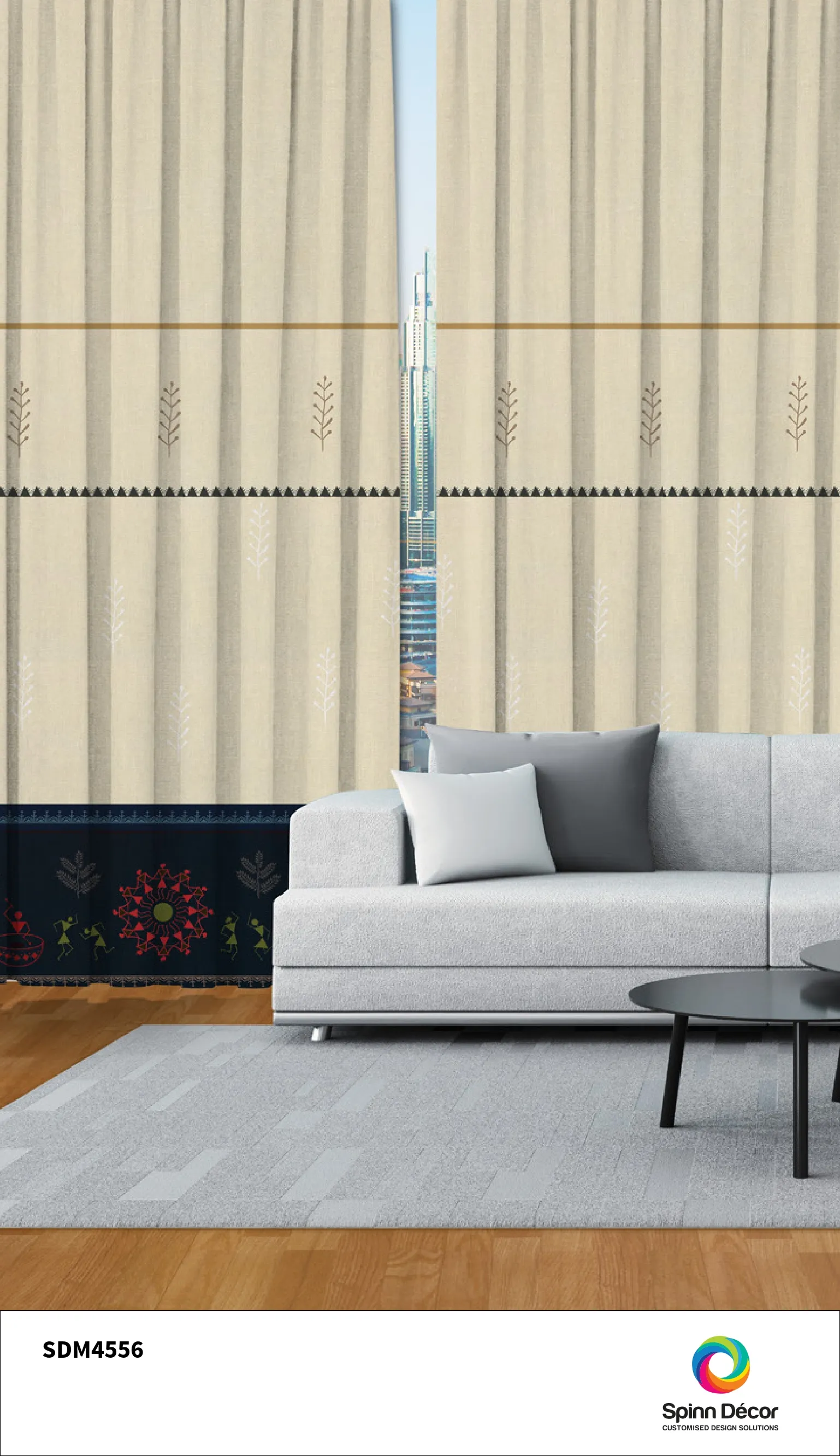 Customized Curtains - Spin Decor | SDM 4556