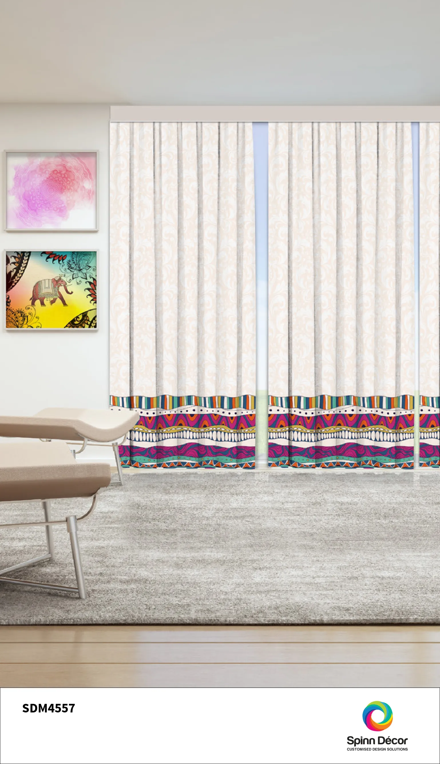 Customized Curtains - SDM4557 | Spin Decor