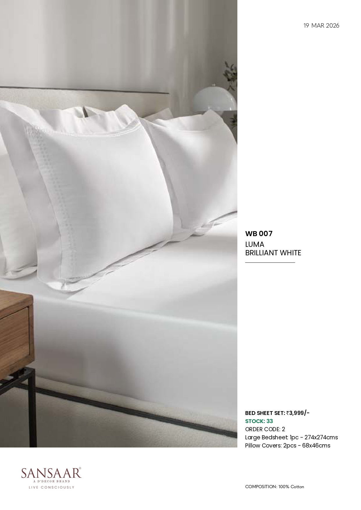 WB 007 LUMA BRILLIANT WHITE