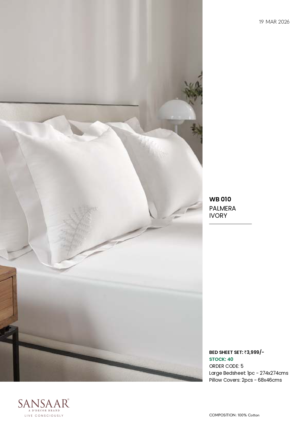 WB 010 PALMERA IVORY