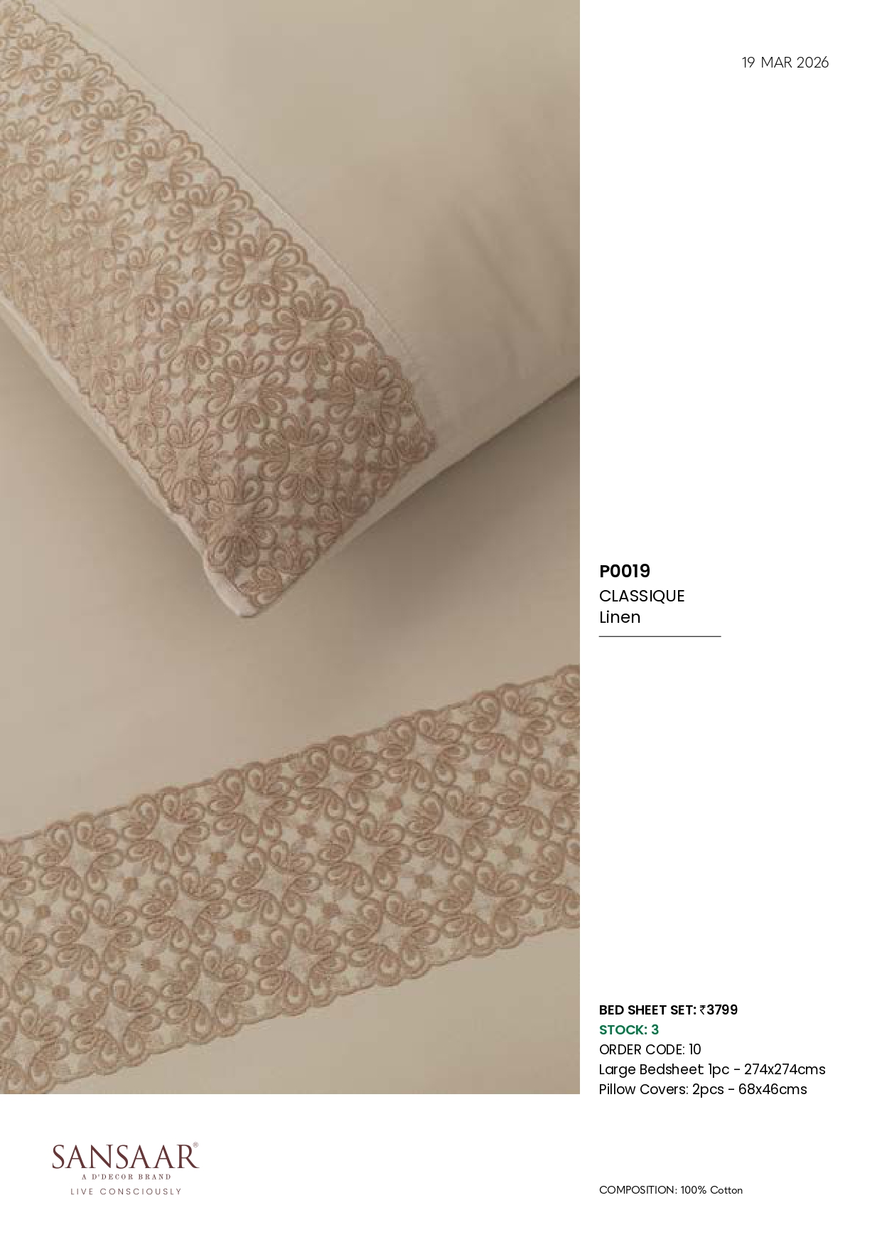 P0019 CLASSIQUE Linen