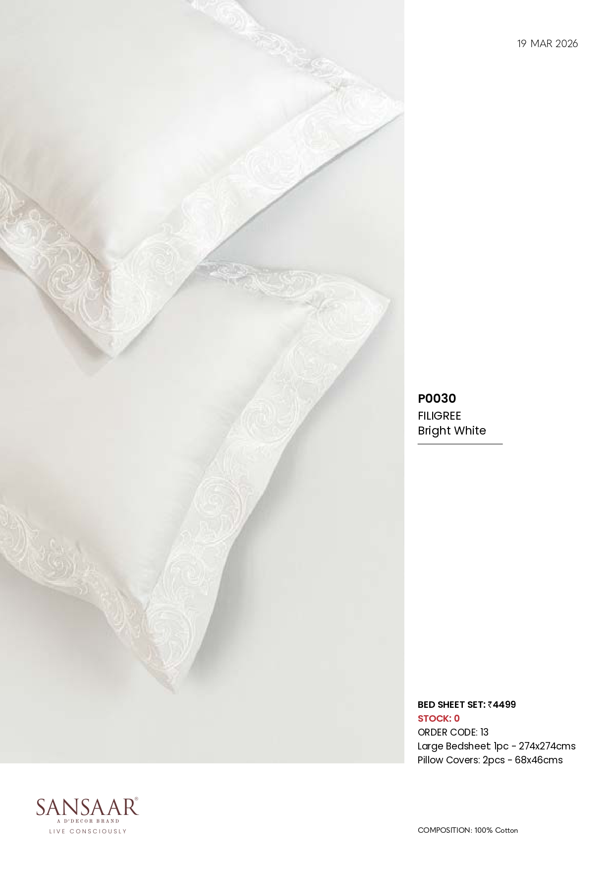 P0030 FILIGREE Bright White