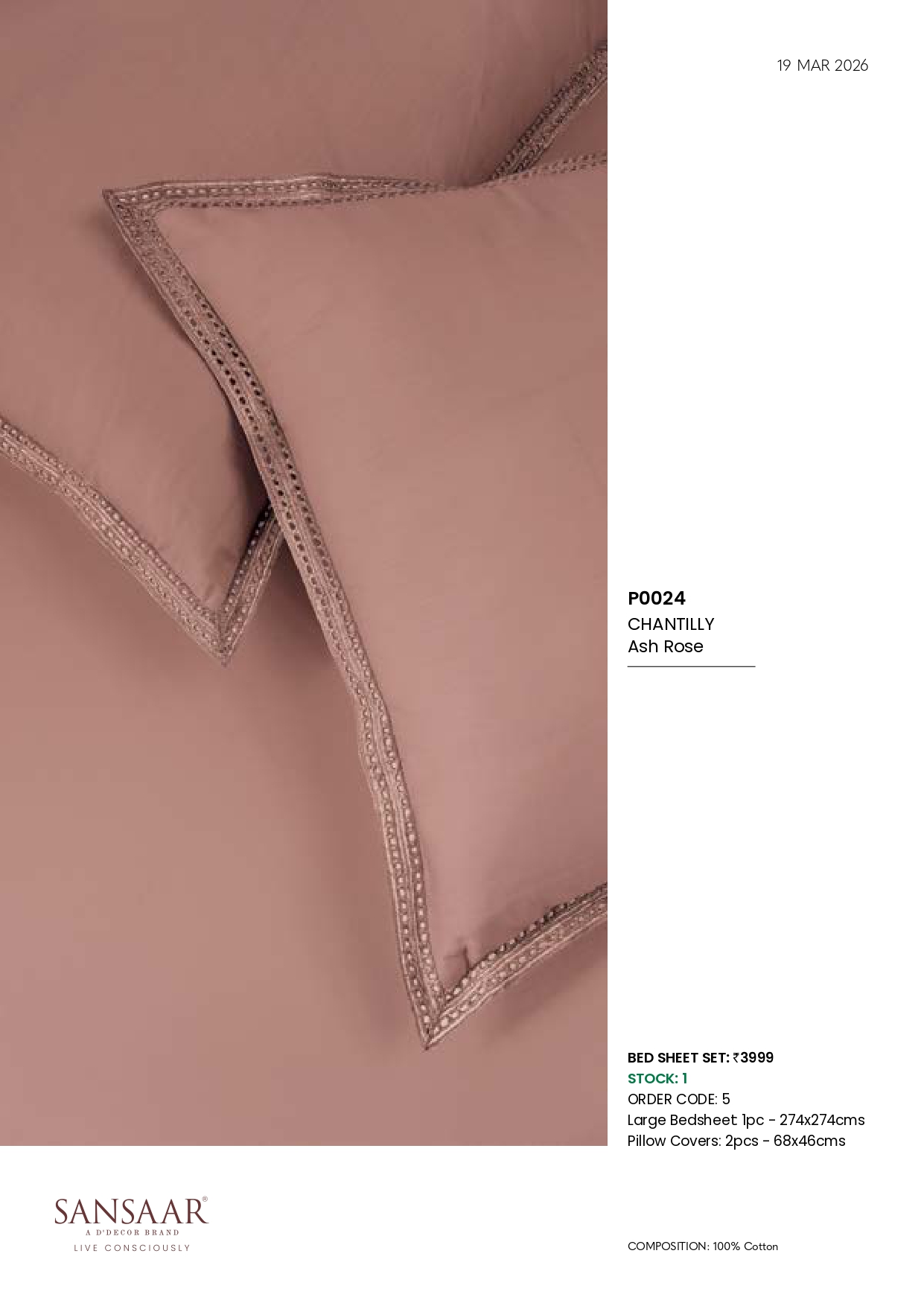 P0024 CHANTILLY Ash Rose