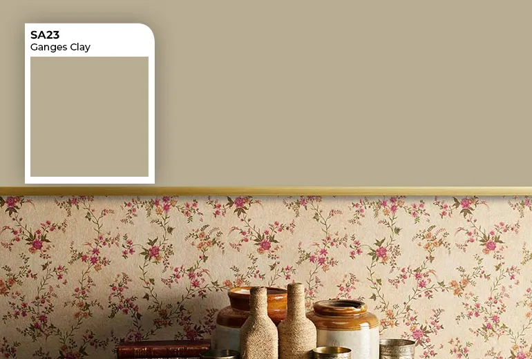 SABYASACHI HEARTLAND - Luxury Wallpapers ROYALE DESIGNER PALETTE : Olives & Ochres