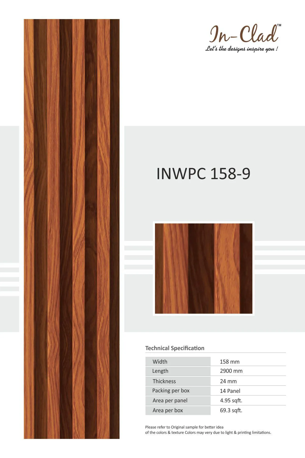 WPC 158-9 Tile - High-Quality WPC Panel Code for Elegant Interiors