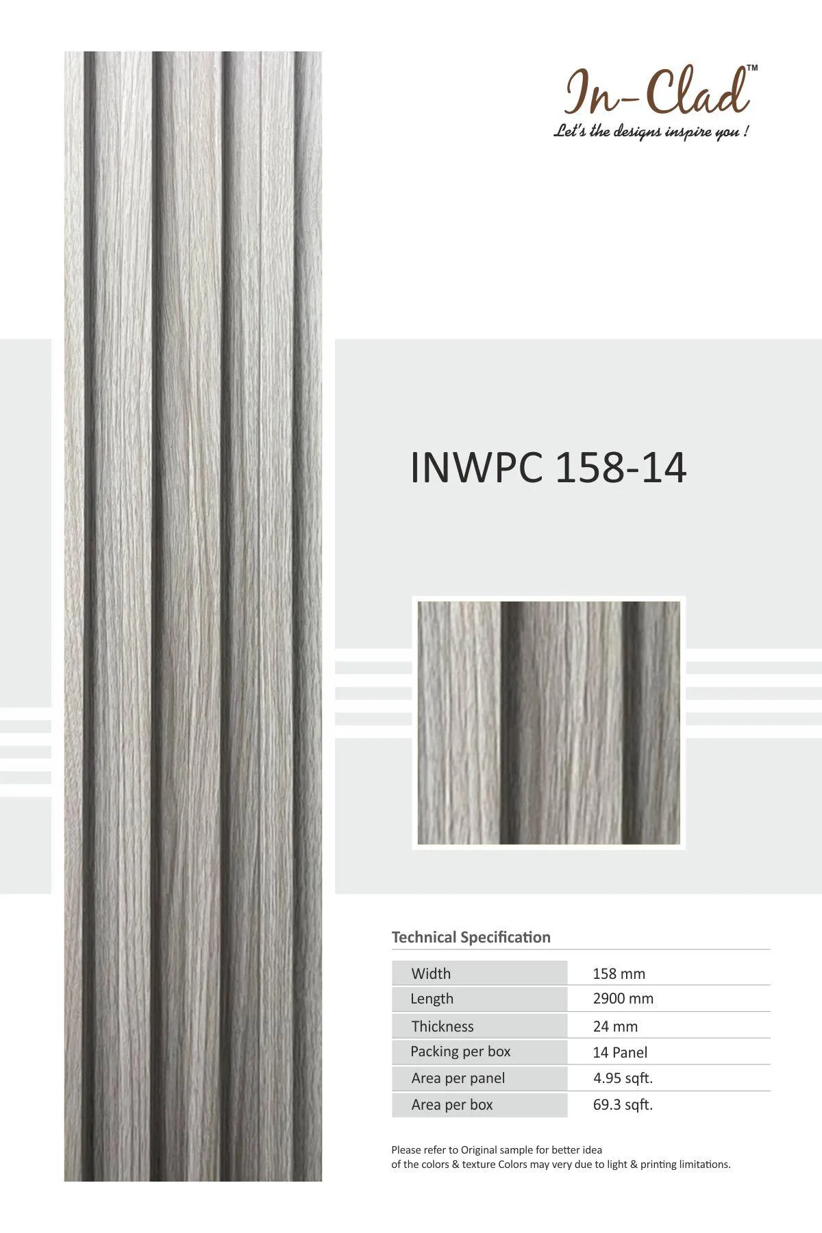 WPC 158-14 Tile: Durable Wood-Plastic Composite Panels