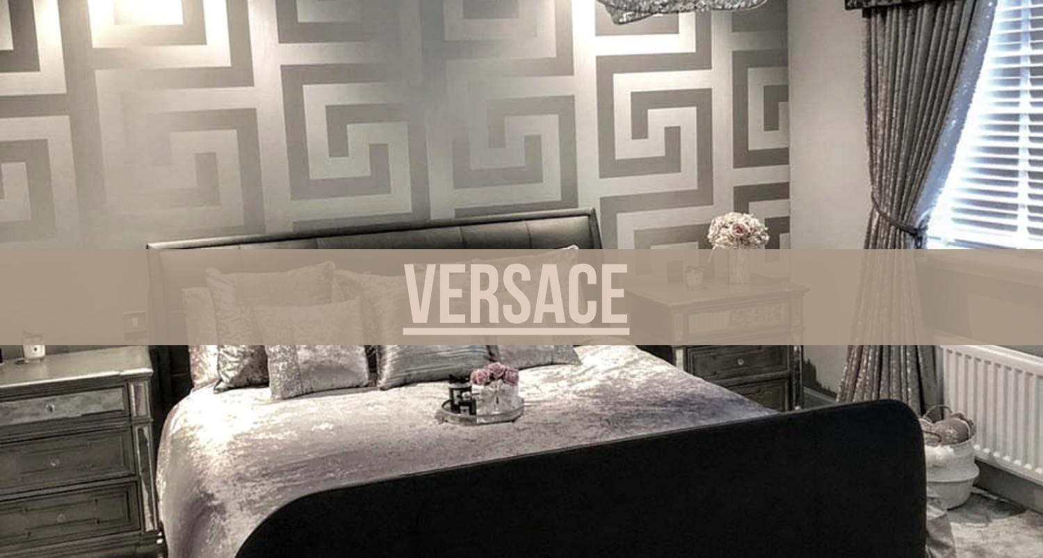 Large Greek Key by Versace - Gold - Wallpaper : Wallpaper Direct