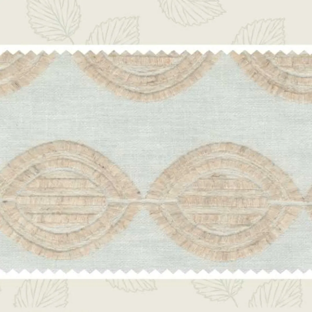 HYACINTH | NATUR22 Embroidery Fabric - Elegant Upholstery Choice