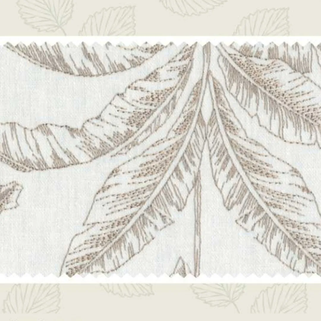GINGER | NATUR25 Embroidery Fabric - Elegant Upholstery Choice