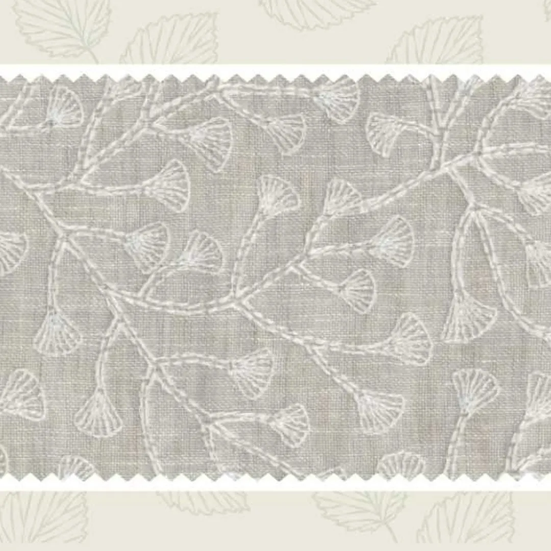 MAGNOLIA | NATUR12 Embroidery Fabric - Elegant Upholstery Choice