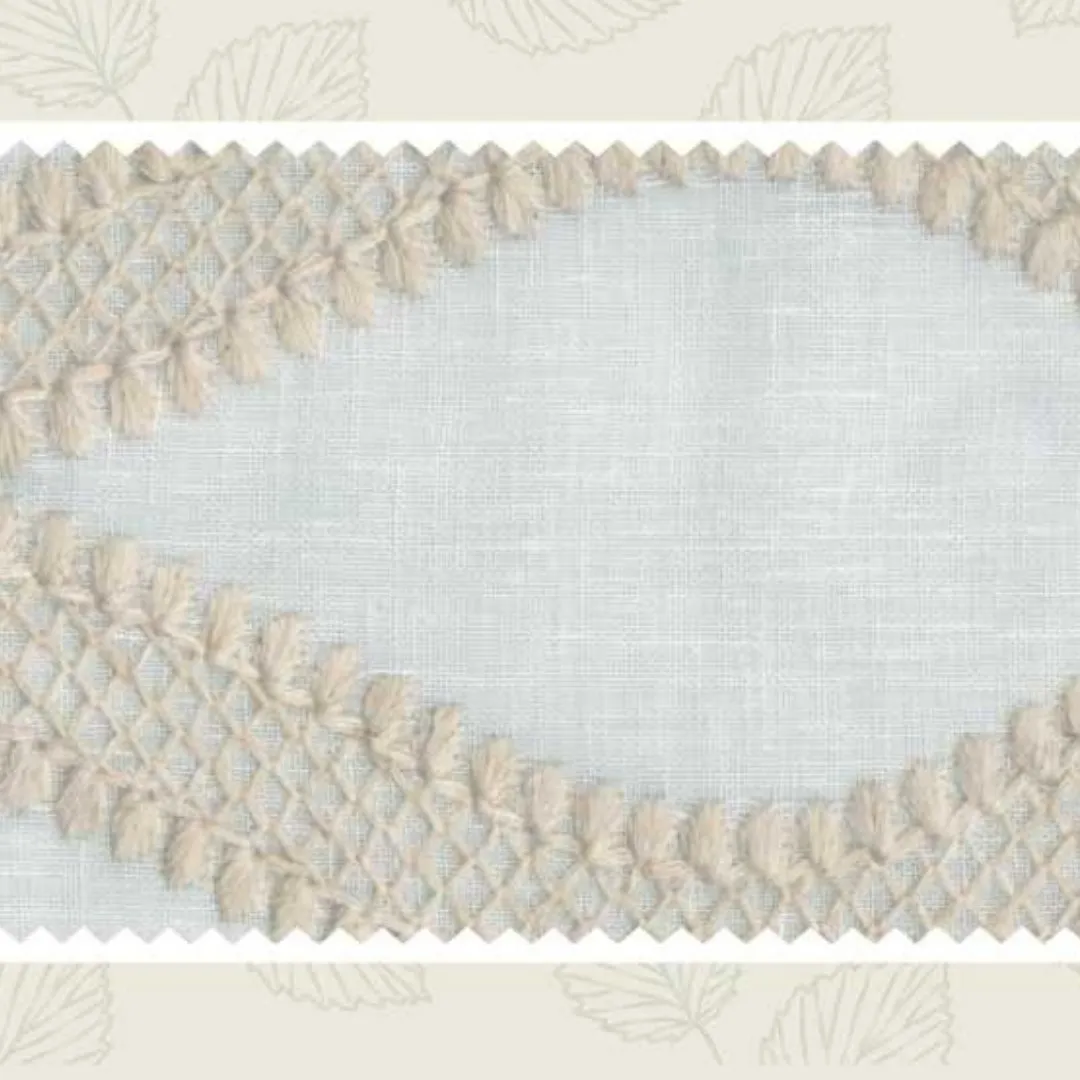 KALINA | NATUR41 Upholstery Fabric - Elegant Naturalia Embroidery